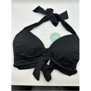 Beautikini Bikini Swimsuit Black Bikini Top with Bottom Size M NWT